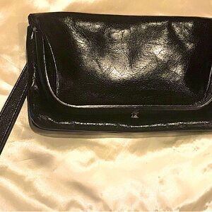 HOBO Black Leather Clutch